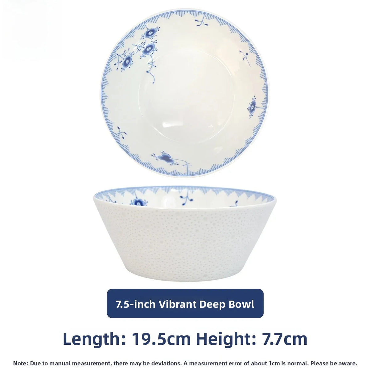 Juego de vajilla de porcelana blanca de Jingdezhen con diseño de hierba Tang azul y blanca, plato llano para uso doméstico, t...