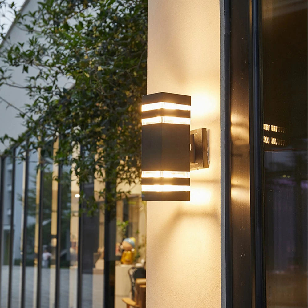 Candelabros de iluminación LED de pared, lámpara impermeable, arandela de pared externa para porche, calle, jardín, decoración del hogar, Bombilla E27