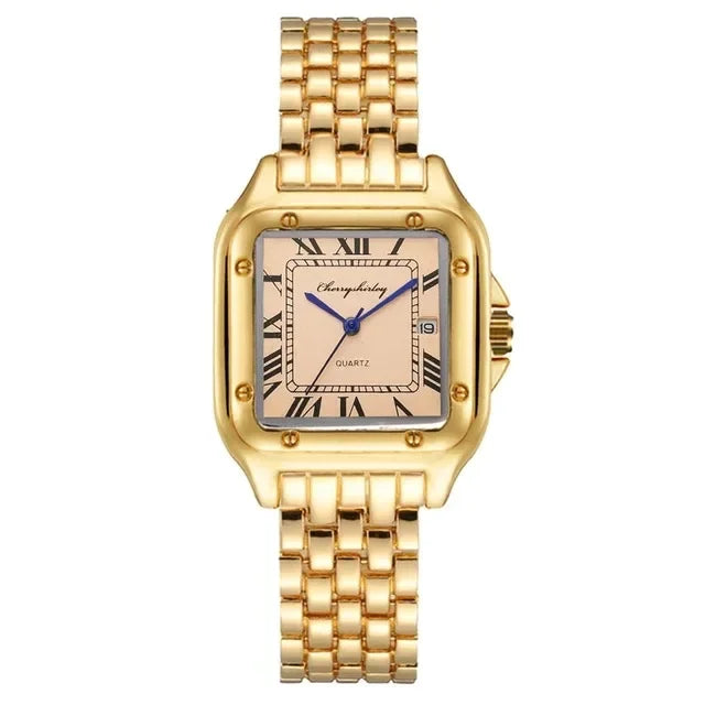 Nuevo reloj de moda para hombre, reloj cuadrado de diseño Simple para pareja, reloj de cuarzo, reloj de mujer de acero inoxidable a la moda