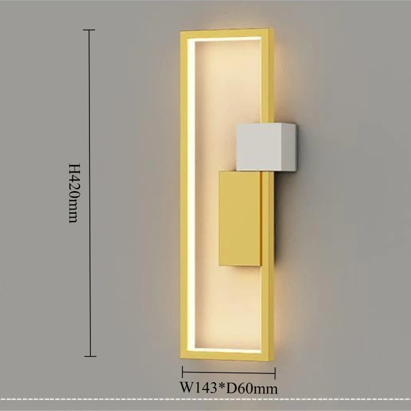 Lámparas de pared LED modernas para sala de estar, estudio, dormitorio, mesita de noche, pasillo, escaleras, decoración del hogar, accesorios de iluminación interior