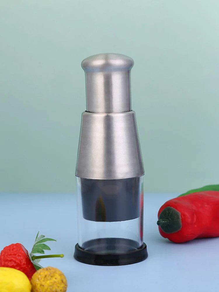 Picadora Manual de acero inoxidable, herramientas de cocina, picadora de ajo, picadora de verduras para ajo, jengibre, hierbas, nueces
