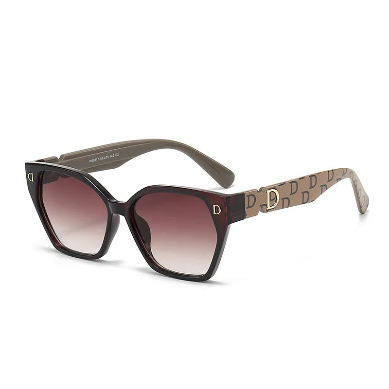 Nuevas gafas de sol de marca de lujo a la moda para mujer, gafas de sol elegantes con forma de ojo de gato para hombre, gafas de sol glamurosas para mujer, gafas de sol de moda para mujer