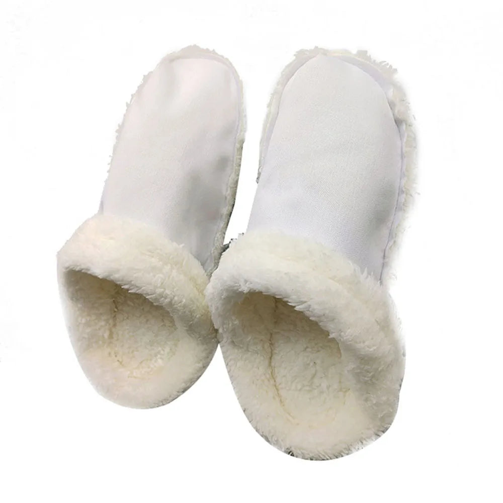 1 par de plantillas para zapatos con forro de piel cálida para invierno, plantilla de felpa Crocs para mujeres y hombres, cubiertas de zapatos, accesorios de forro de felpa extraíbles