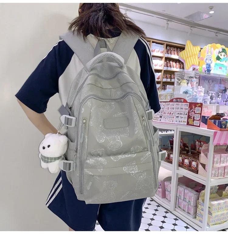High-looking Backpack for Girls Lightweight and Large-capacity Schoolbag for Middle and High School Students Casual backpacks 배낭