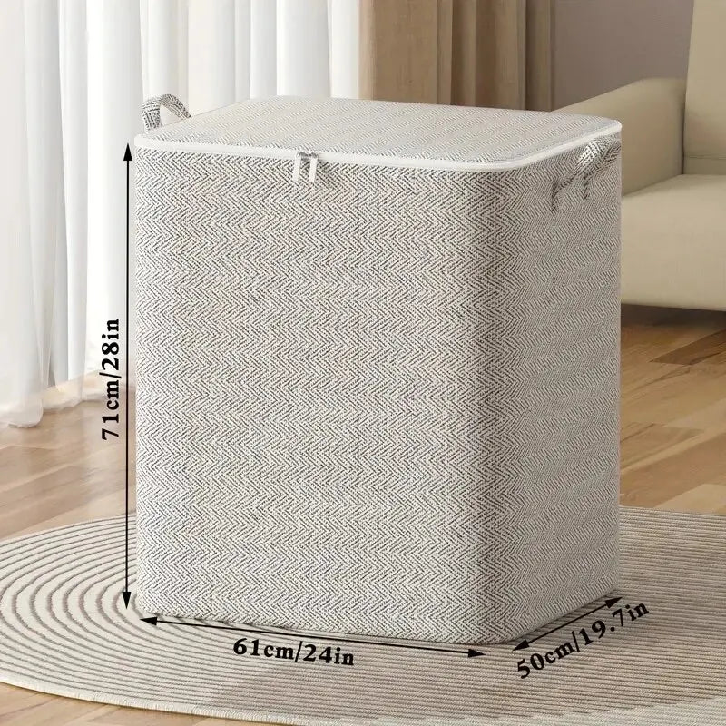 Bolsa de almacenamiento de gran capacidad para el hogar, organizador de armario de Material no tejido, se puede utilizar para ropa de edredón, juguetes, 1 unidad