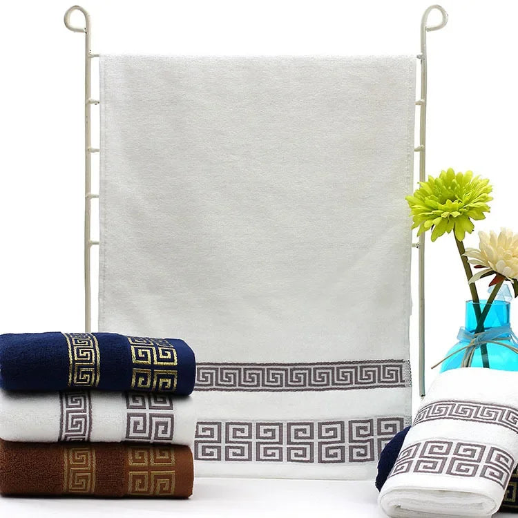 Toalla de playa bordada suave de lujo 100% algodón, Toalla de baño súper absorbente para adultos, toalla de baño de secado rápido, toallas de baño