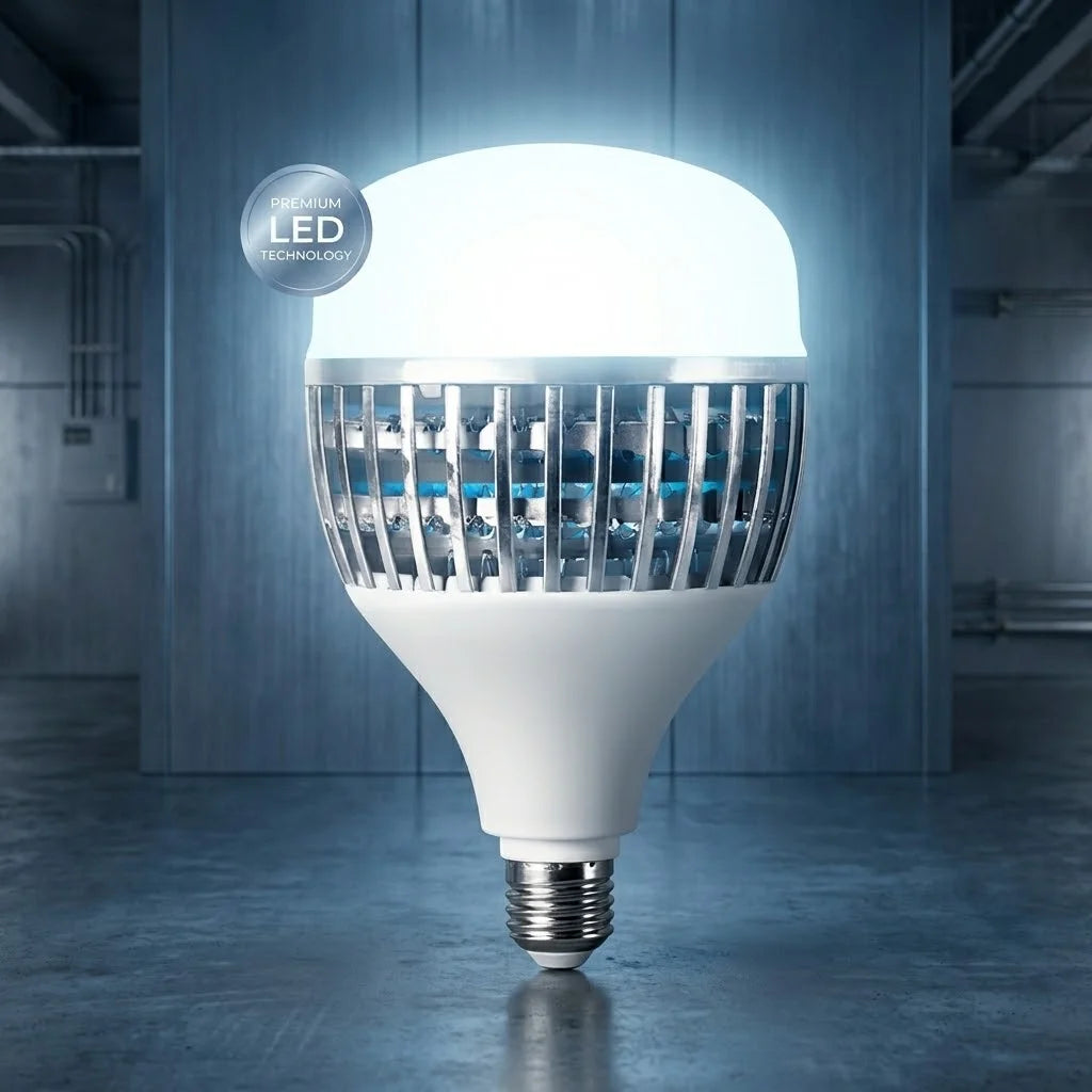 Bombilla LED E27 de alta potencia, 220V, luz superbrillante de ahorro de energía para el hogar, garaje, almacén, oficina, iluminación interior