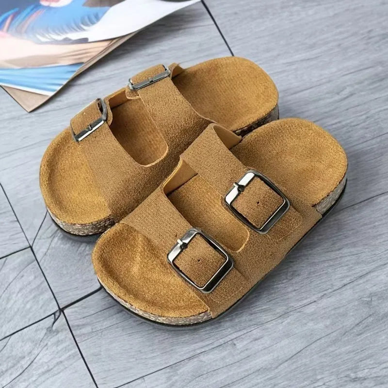 Sandalias Infantiles 2026 para Niñas y Niños, Verano, Nuevo Estilo Coreano, Suela Suave Antideslizante, Versátiles, Elegantes, Punta Abierta, Zapatos de Playa