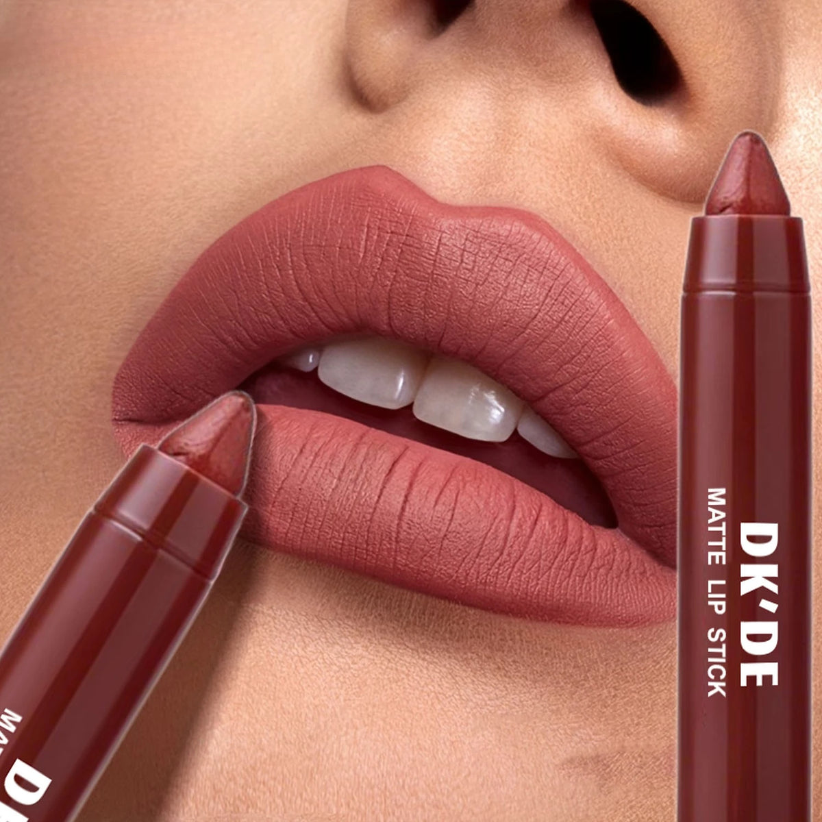 Set de Lápices Labiales de 3 Colores, Color Duradero, Resistente a la Transferencia, Apto para Todos los Estilos de Maquillaje