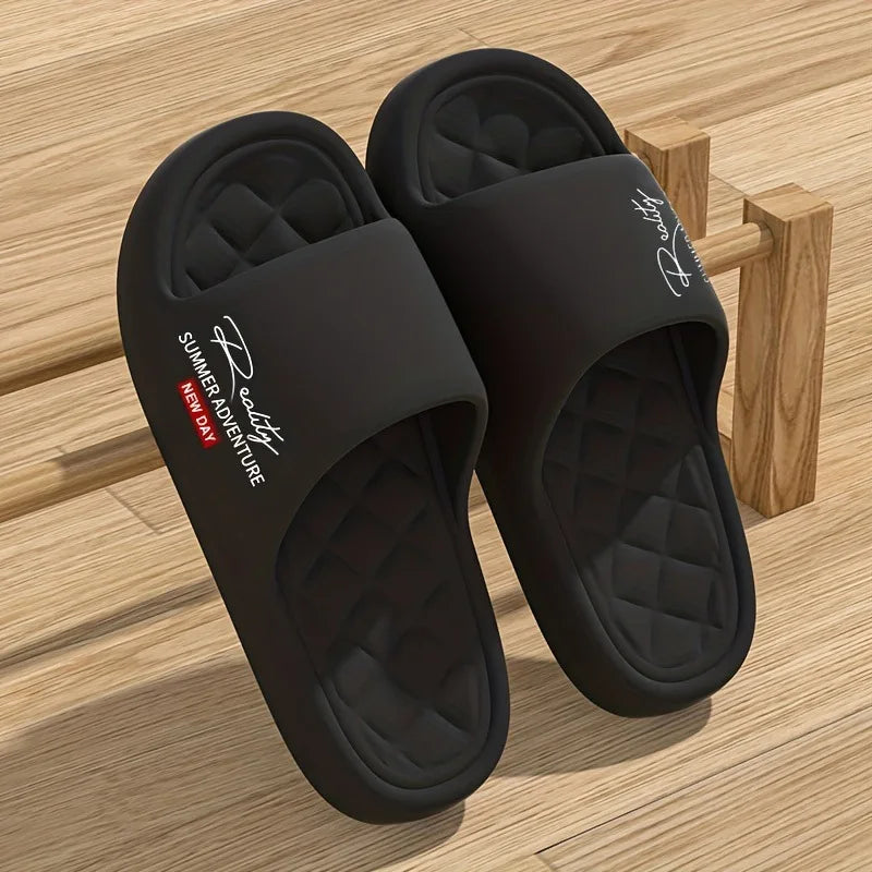 Zapatos de hombre EVA de diseño innovador de verano, zapatillas de casa suaves y ligeras, adecuadas para actividades de ocio en interiores y exteriores