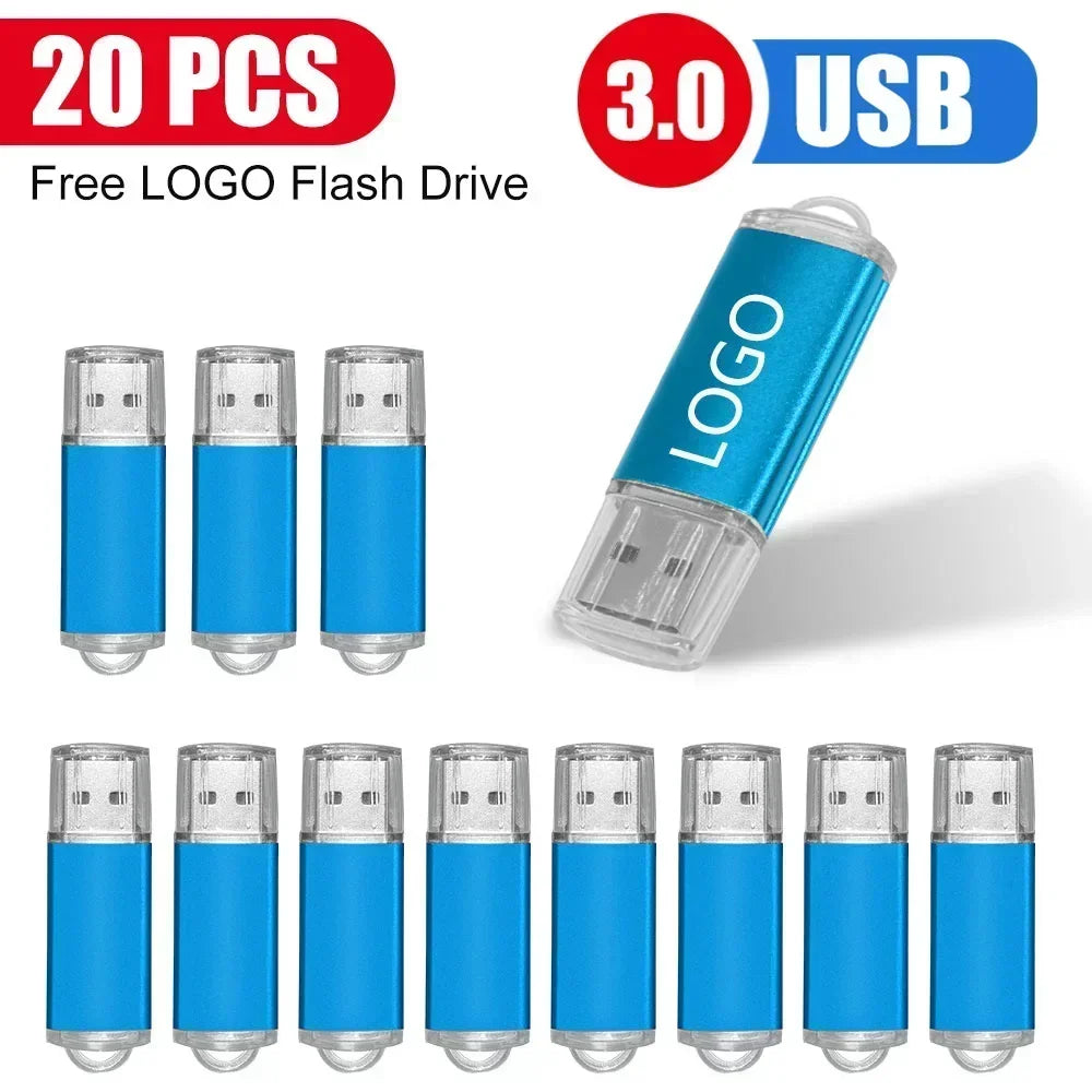 10/20/50 unids/lote unidad Flash USB 3,0 nueva unidad de bolígrafo giratoria 8GB16GB32GB64GB logotipo personalizado gratis memoria Stick regalo de negocios creativo