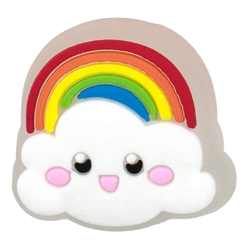 Decoración de colgante de zapato LED de corazón rosa para niñas, Pin de unicornio de búho y mariposa para sandalias, accesorios de hebilla de zueco de fútbol