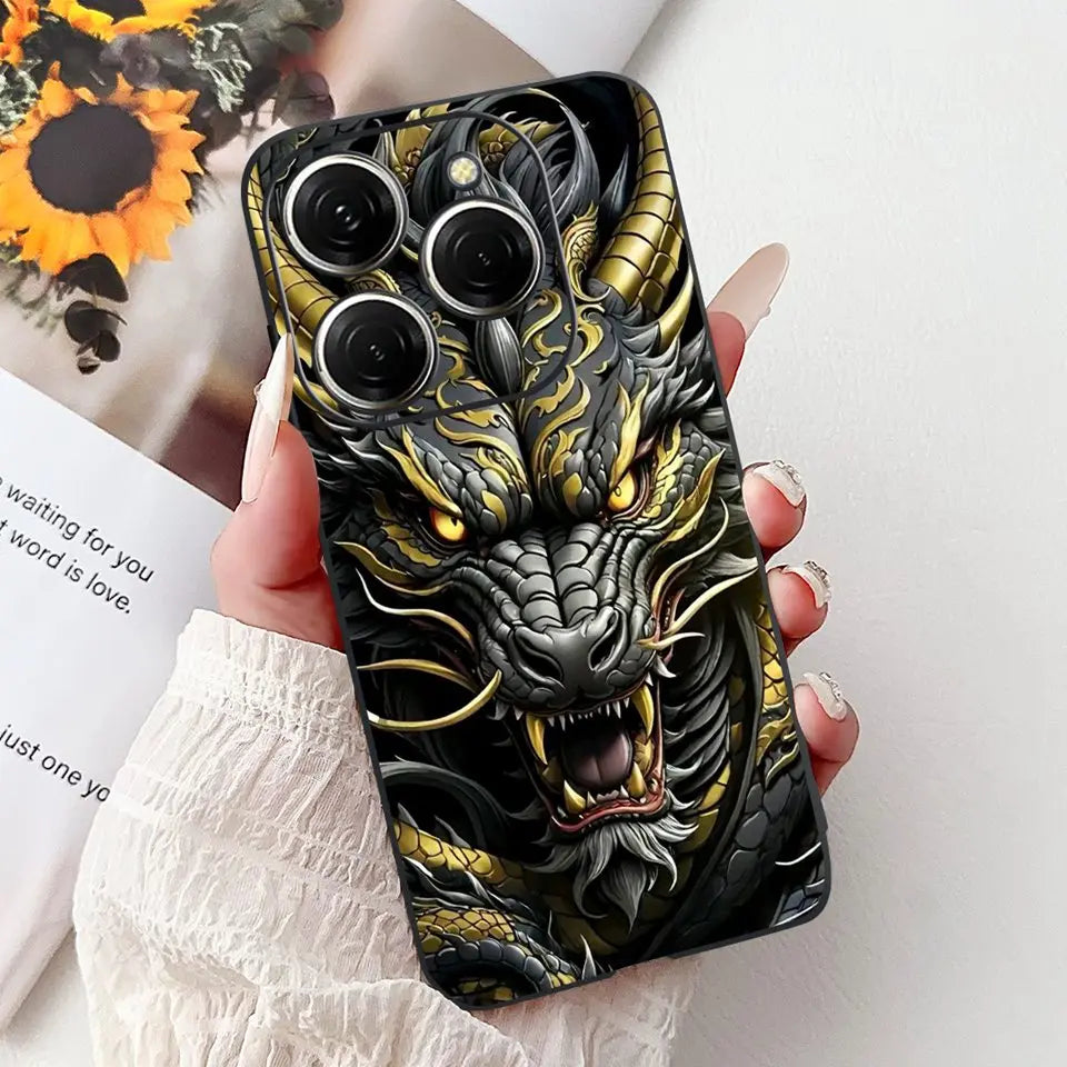 Para Tecno Spark 20c 20 Pro Plus Spark20 Pro Funda de teléfono Funda trasera de goma suave Mujer moda patrón de dibujos animados Funda de parachoques