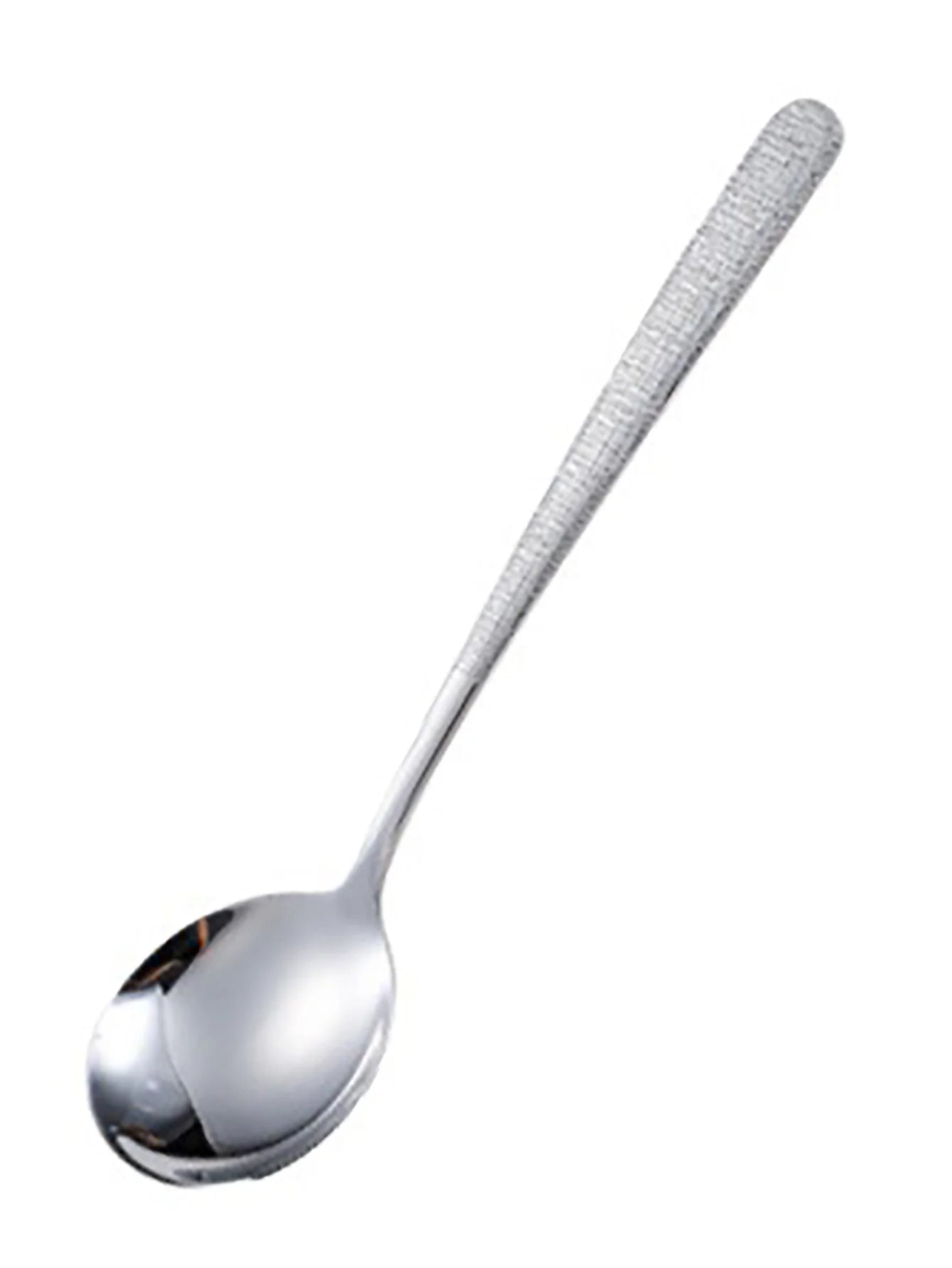 Cucharas de Sopa de Acero Inoxidable de Primera Calidad, Cucharas Retro de Lujo con Mango Largo, Pulido Espejo para una Experiencia Gastronómica Elegante
