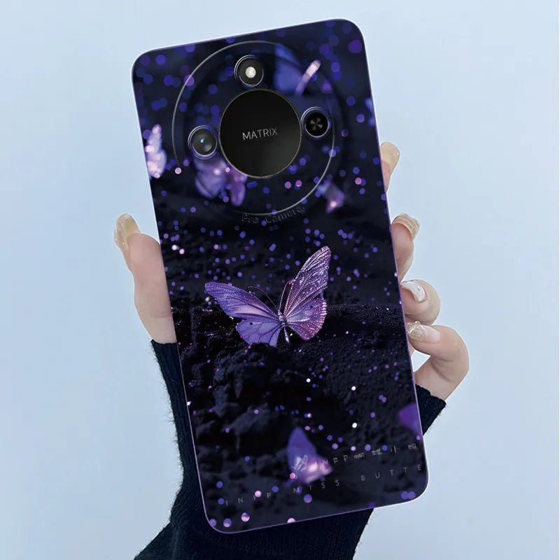 Para Honor X9C Funda de teléfono inteligente X9cSmart Funda de silicona suave dulce moda pintada dibujos animados niños niñas encantadora Funda trasera estampada