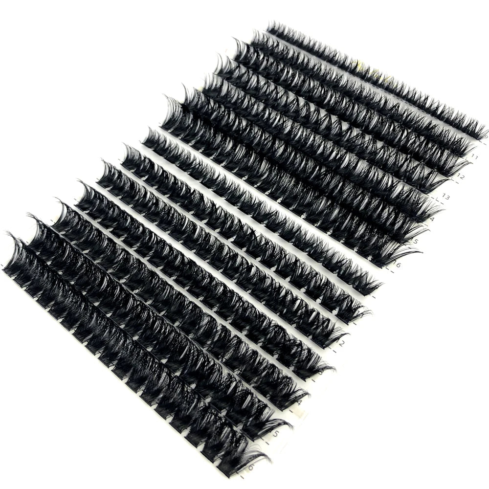 AMSDCN 100/280 grupos 30D 40D 60D 80D pestañas rizadas naturalmente suaves maquillaje DIY pestañas postizas