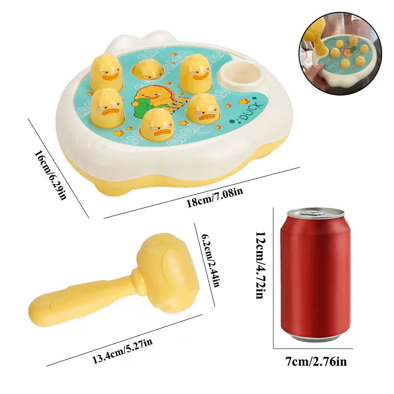 Juguete de pato/rana/cerdo para bebé, juego de aprendizaje Montessori, rompecabezas educativo, regalo para niños pequeños de 12 a 24 meses, niño/niña con martillo