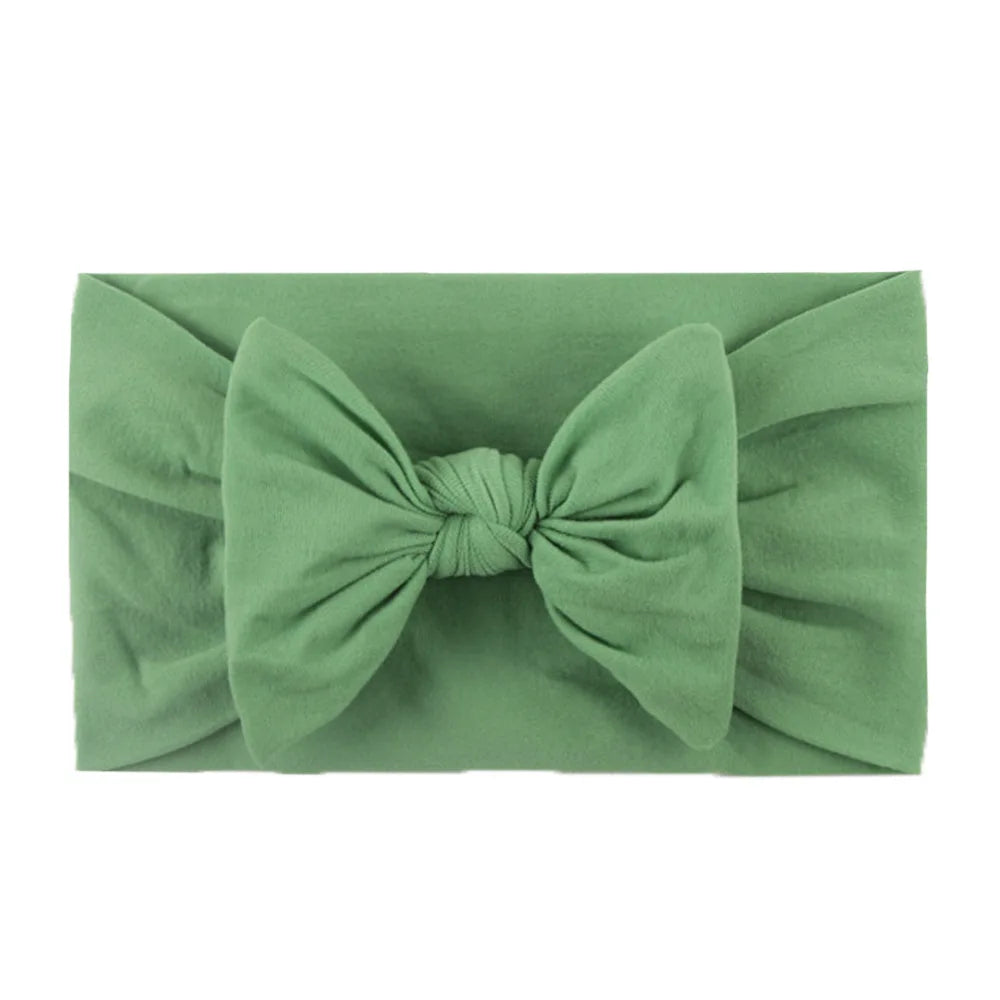 Diademas con lazo para niñas, banda elástica suave para el cabello, accesorios para el cabello de bebé recién nacido, regalos para fiestas, pañuelos para la cabeza para niñas