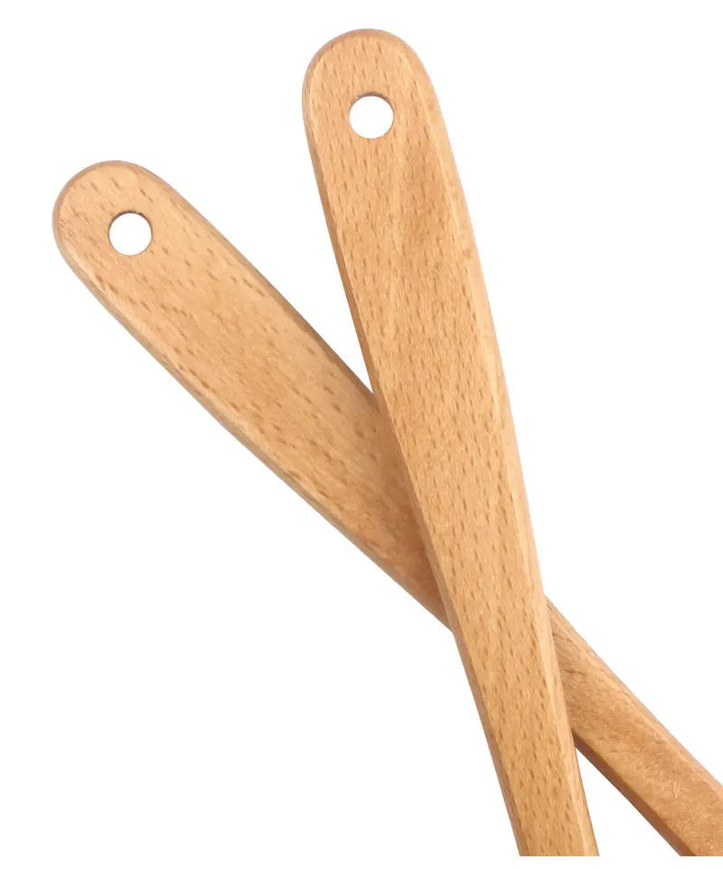 Juego de utensilios de cocina de silicona con mango de madera, 5 uds., raspador, cepillo, cuchara, herramientas para hornear para niños