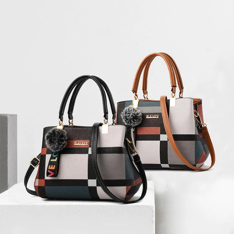 Bolsos cruzados informales de cuero PU para mujer, bolso de mano de diseñador de lujo, bolso de hombro de viaje de gran capacidad