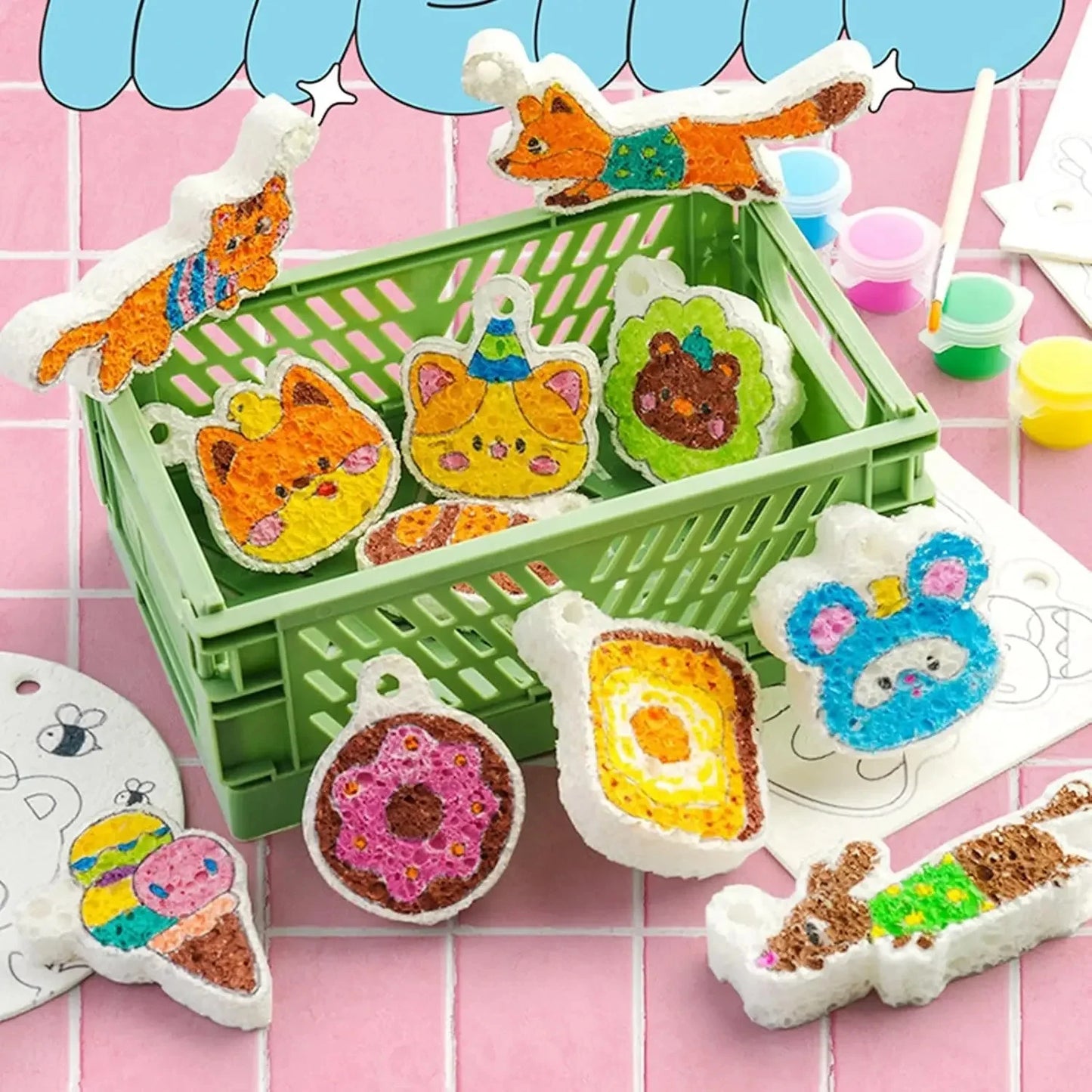 Lienzo Mágico para Dibujo 3D, Esponja para Niños, Papel para Pintar 3D, Papel para Dibujo Artístico 3D para Niños, Kit de Pintura con Textura Mágica para Niños