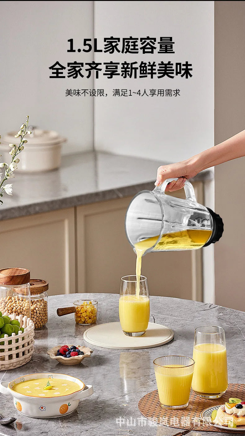 Licuadora Eléctrica Multifuncional, Exprimidor Doméstico, Mezclador de Alimentos, Molinillo de Granos de Café, Preparador de Smoothies, Electrodoméstico de Cocina