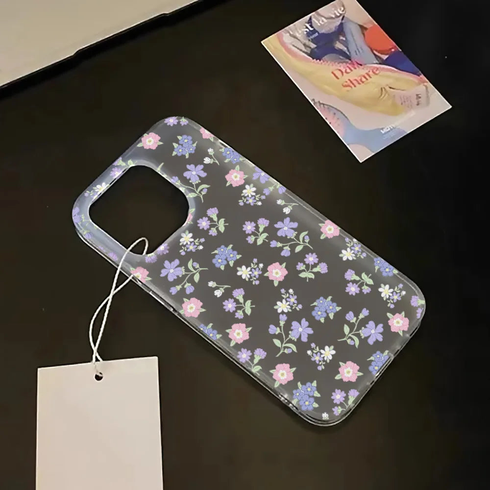 Funda mate de flores para iPhone 17, Fundas para iPhone 17 Air 16 Pro Max 12 14 11 13 15 Fundas, funda suave a prueba de golpes, parachoques de teléfono de leopardo
