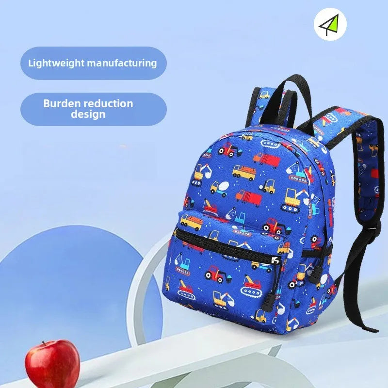 Mochila Infantil de Dibujos Animados, Ligera, para Jardín de Niños y Escuela, con Protección Ergonómica para la Columna Vertebral, para Niños y Niñas, Estilo Casual y Moderno