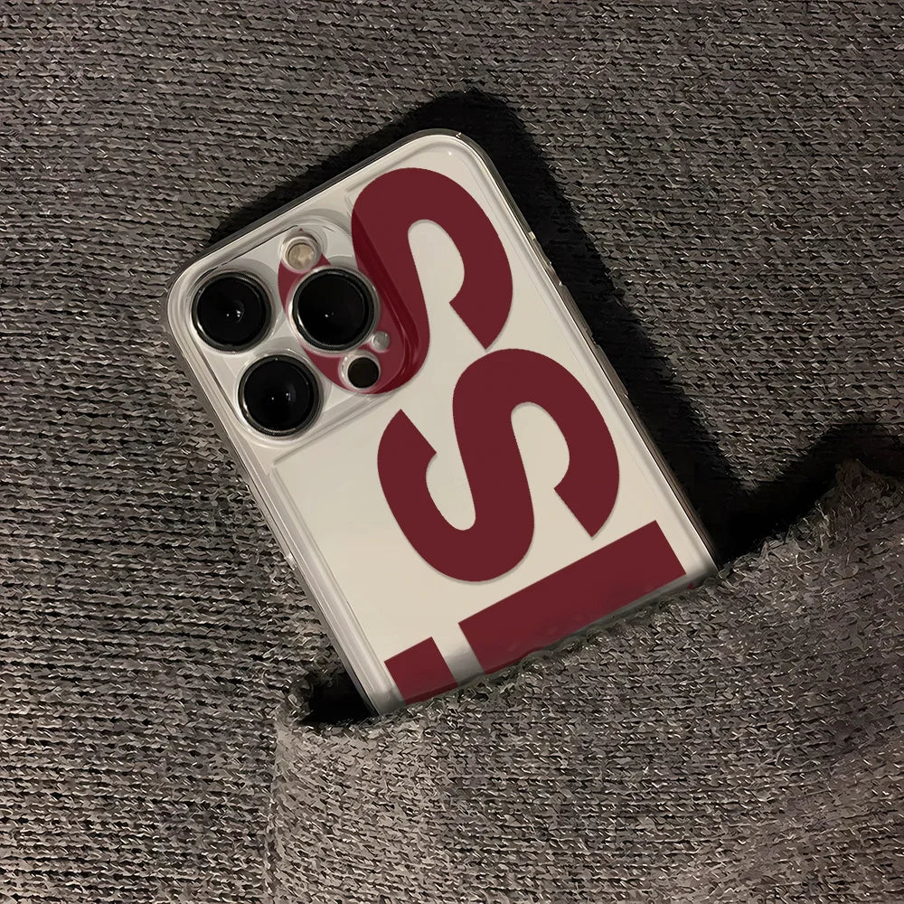 Kiss fundas de teléfono en inglés para iPhone 17 16 15 14 Plus 13 12 11 Pro Max Plus 17 Air funda de silicona transparente Coque