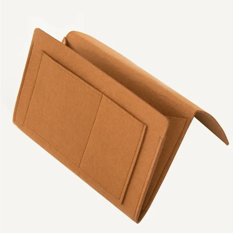 Caja de Almacenamiento Colgante de Fieltro para Dormitorio, Sofá, Alfombra, para Guardar Contenido como CDs, Revistas, Papelería, Blocs de Notas, Teléfonos Móviles y Artículos Diversos