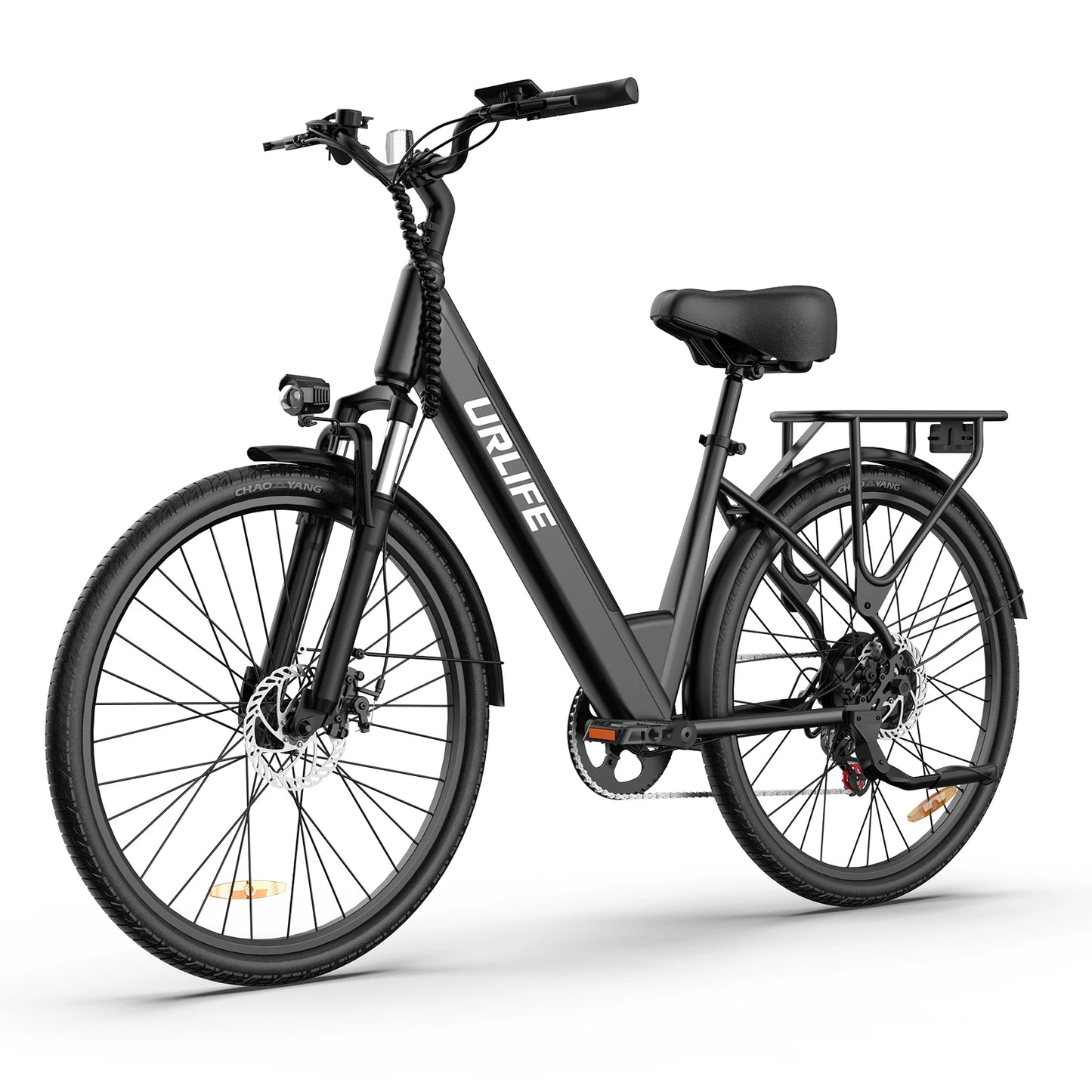 URLIFE E26 bicicleta eléctrica para adultos 250W Motor bicicleta eléctrica 48V 10.4AH 26 pulgadas neumáticos ciudad viajero bicicleta eléctrica