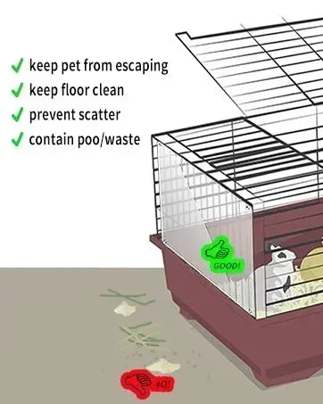 Forro para jaula de conejillo de indias, estera de cama antideslizante impermeable, almohadilla altamente absorbente para orinar, artículos para mascotas pequeñas, 4/10 piezas