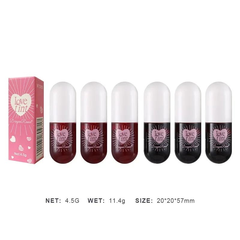 Brillo Labial Efecto Espejo, Hidratante, Larga Duración, Tinte Labial Rojo Sexy con Acabado Brillante, Maquillaje Nutritivo, Lápiz Labial Líquido