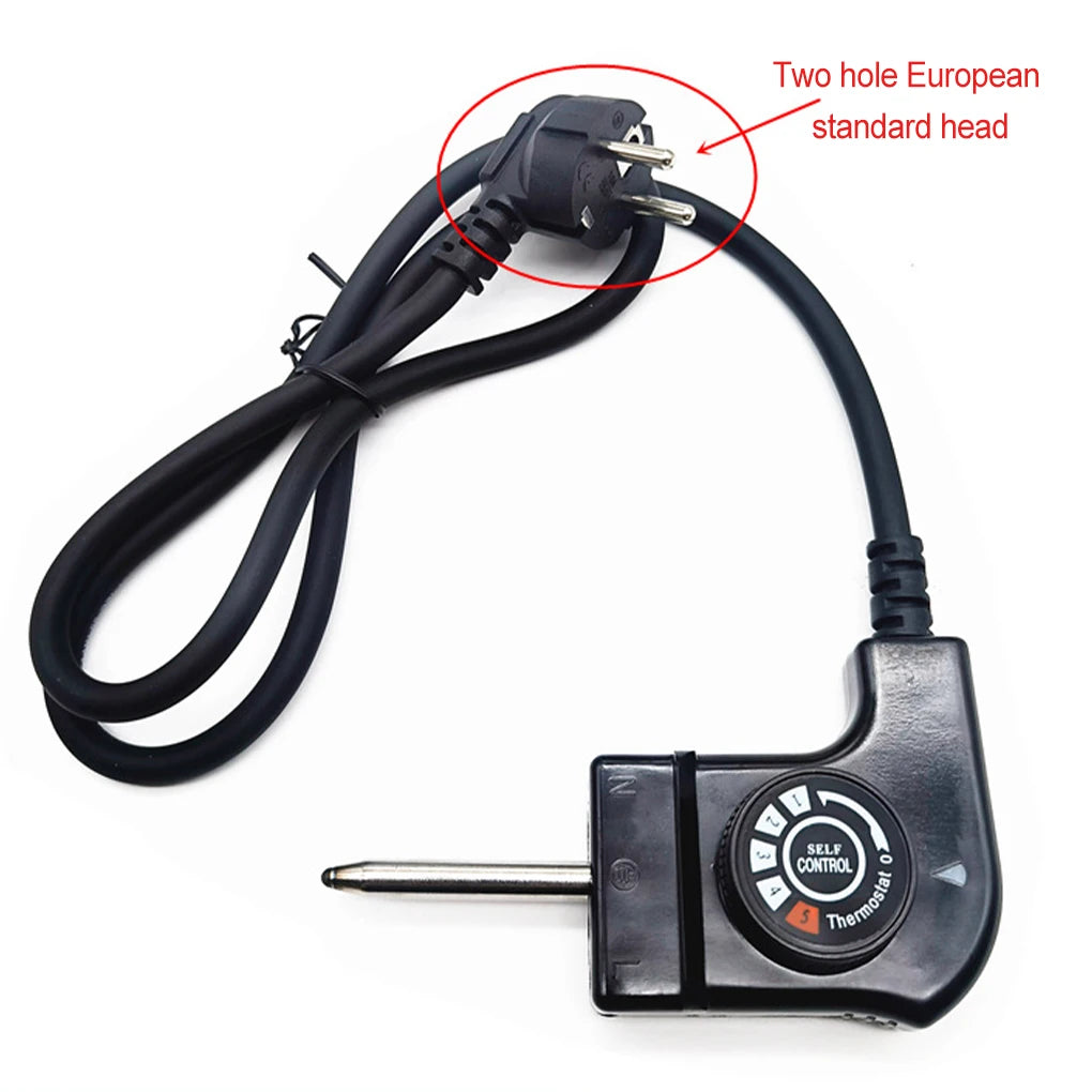 Cable de Control del termostato de la bandeja para hornear eléctrica de temperatura ajustable, cómodo y práctico, seguro como se muestra