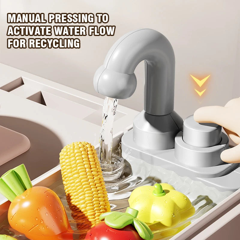 Juego de Cocina para Niños, Juguete de Simulación de Cocina con Vapor y Luces para Juego de Imitación