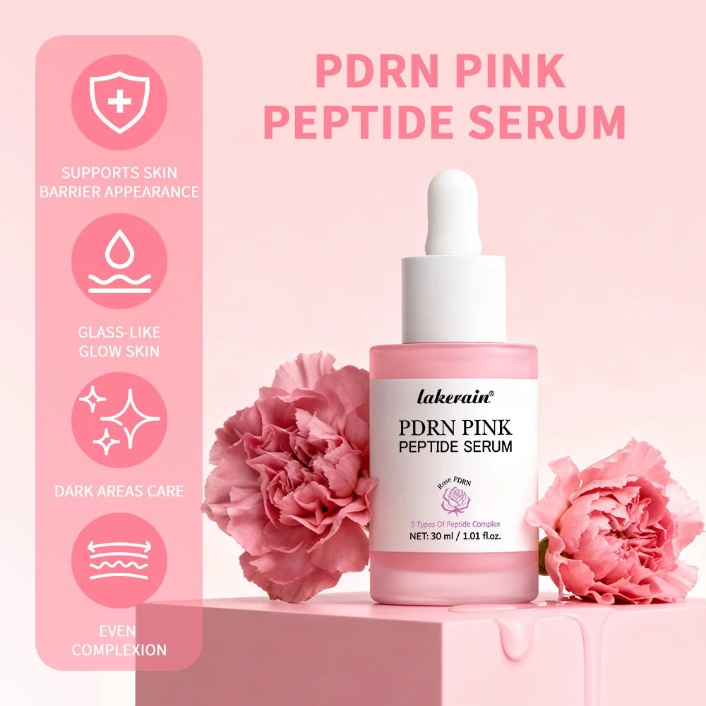 Salmón DNA PDRN, suero péptido rosa, suero brillante rosa, elimina la oscuridad de la piel, hidratante, reafirmante, cuidado de la piel coreano