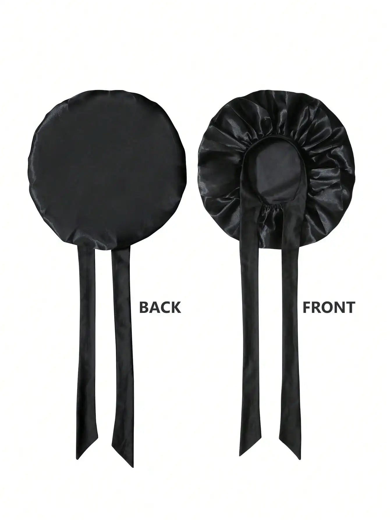 Gorro de satén Gorro de seda Bonne ajustable para dormir Gorro para el pelo con banda para atar Gorros para mujeres y hombres