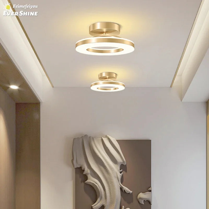Lámpara de techo LED moderna, iluminación interior, decoración del hogar para dormitorio, mesa de comedor, sala de estar, balcón, pasillo, luz de techo