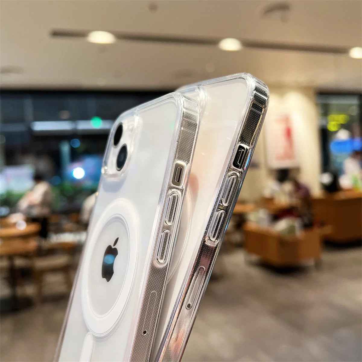 Funda de teléfono magnética transparente para iPhone 17 Pro Max 16 13 11 15 14 12 17 Air 17Promax Funda de silicona suave a prueba de golpes