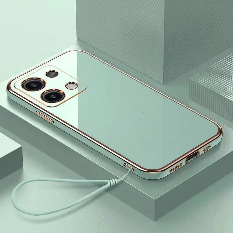 Funda de teléfono galvanizada de lujo a prueba de golpes para XiaoMi Redmi Note 12 13 Pro Plus 4G Note 14 Pro + 5G, funda trasera de silicona chapada
