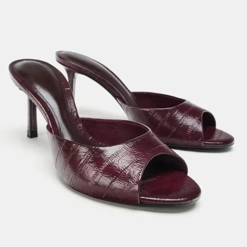 Elegantes Sandalias de Tacón Alto con Punta Abierta para Mujer, Clásicas, Casuales, Cómodas y Sexys, Zapatos de Vestir