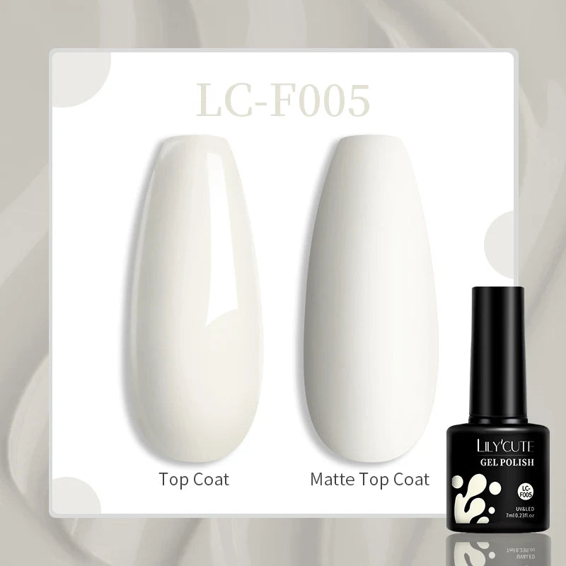 LILYCUTE-esmalte en Gel para uñas, barniz semipermanente para manicura, con LED UV, 129 colores, 7ML