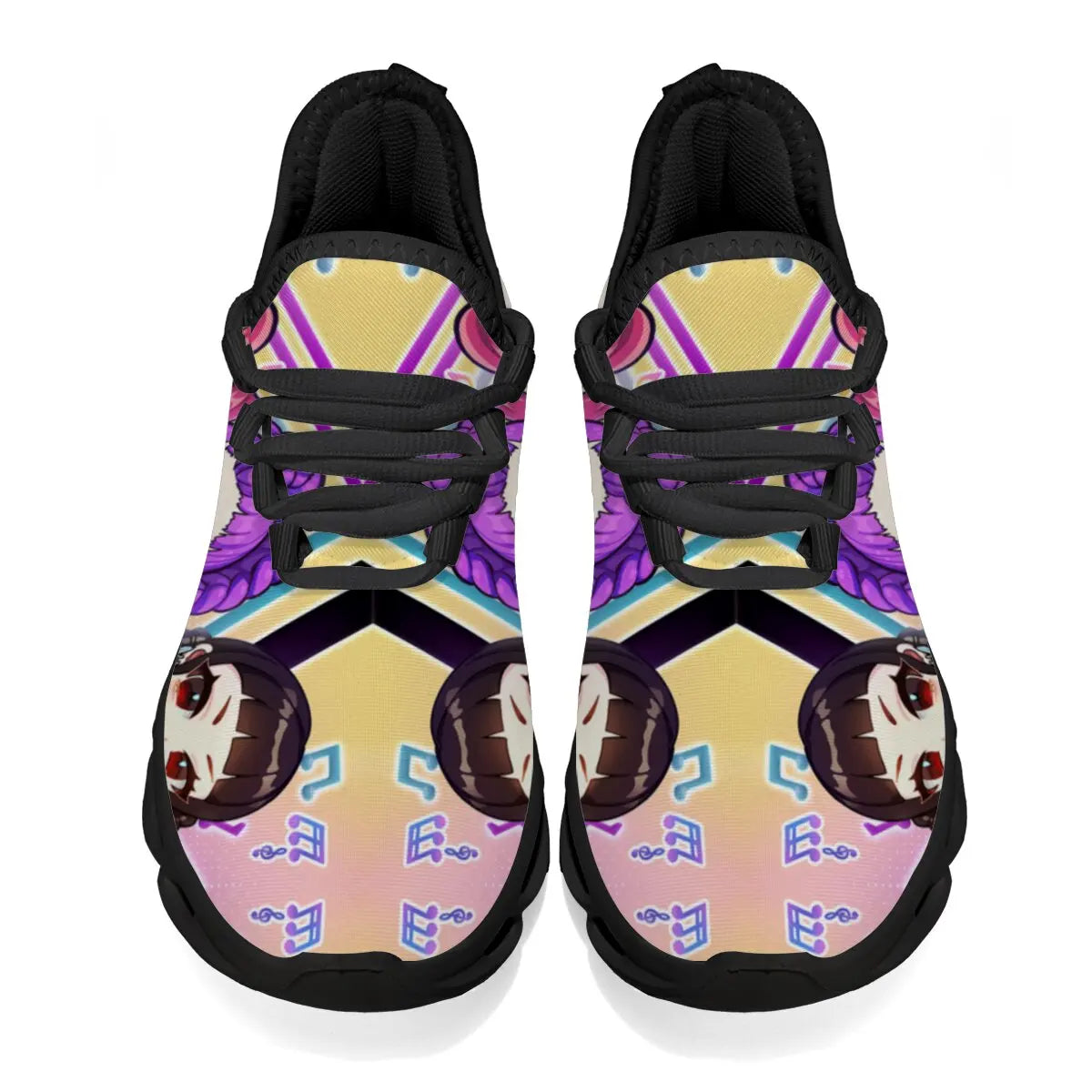 Zapatos Casuales para Niños, Zapatillas Deportivas Casuales con Estampado de Notas Musicales para Niñas, Zapatillas para Correr Casuales para Hombres y Mujeres, Tallas Grandes