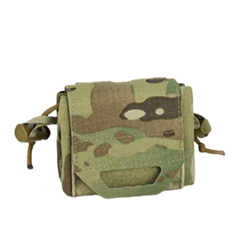 Bolsa de basura Molle, Mini bolsa de reciclaje plegable, herramienta de cintura molle, bolsa para artículos diversos, bolsa de utilidad para revista, cinturón Molle, chaleco, mochila