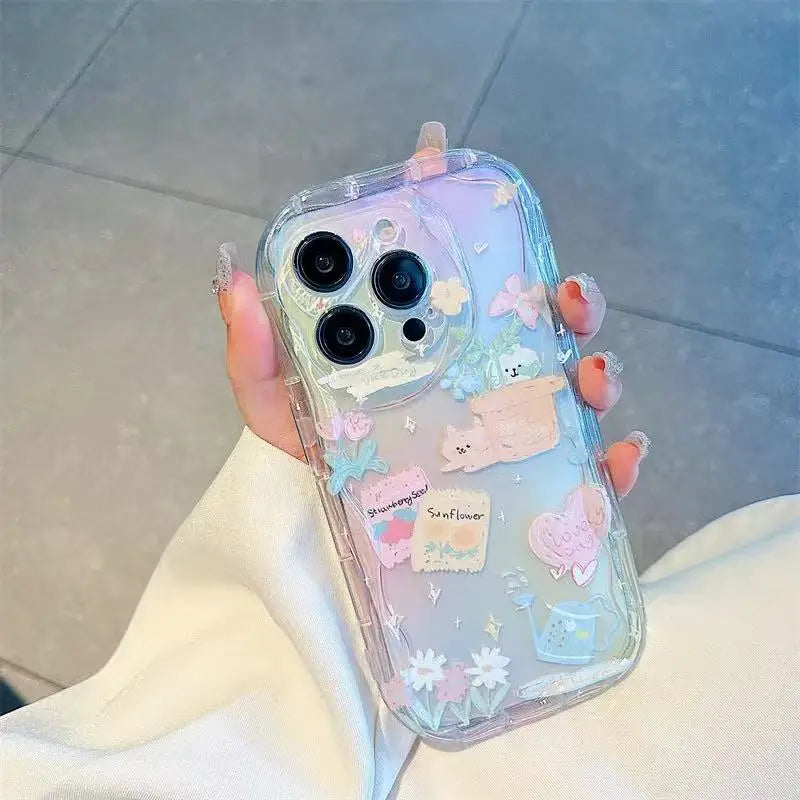 Funda con cadena de cereza 3D y flor de conejo para Realme 15 14 Pro Plus 13 12 12X C67 8i 8 C15 C12 C25 C25S C11 11 7 6 Pro 9i