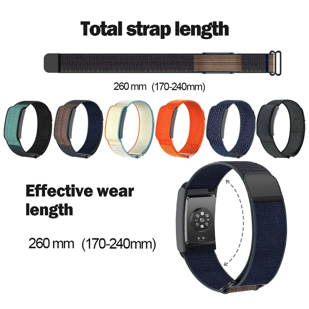 Correa de cubierta completa para Amazfit Helio, banda deportiva Original de nailon para exteriores, pulsera cómoda ajustable para Helio, banda para hombres y mujeres