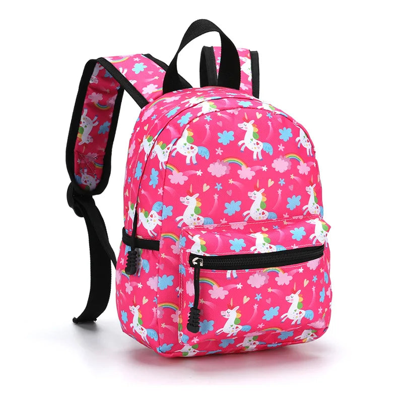 Mochila Infantil de Dibujos Animados, Ligera, para Jardín de Niños y Escuela, con Protección Ergonómica para la Columna Vertebral, para Niños y Niñas, Estilo Casual y Moderno