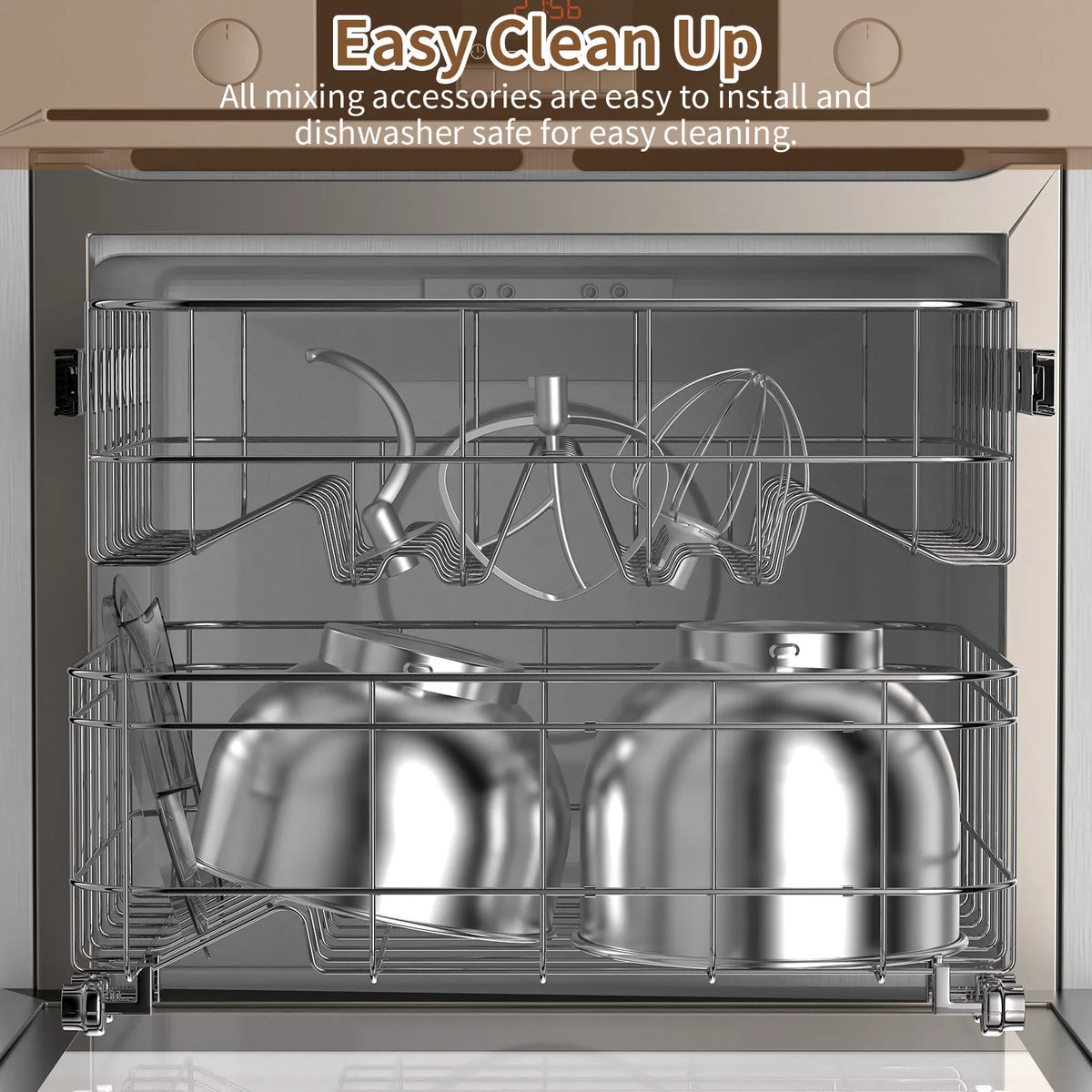 Batidora de Pedestal BioloMix de Doble Tazón y 8 Velocidades – Tazones Intercambiables de 5.5L y 4L, Batidor de Varillas, Gancho Amasador y Batidor Plano