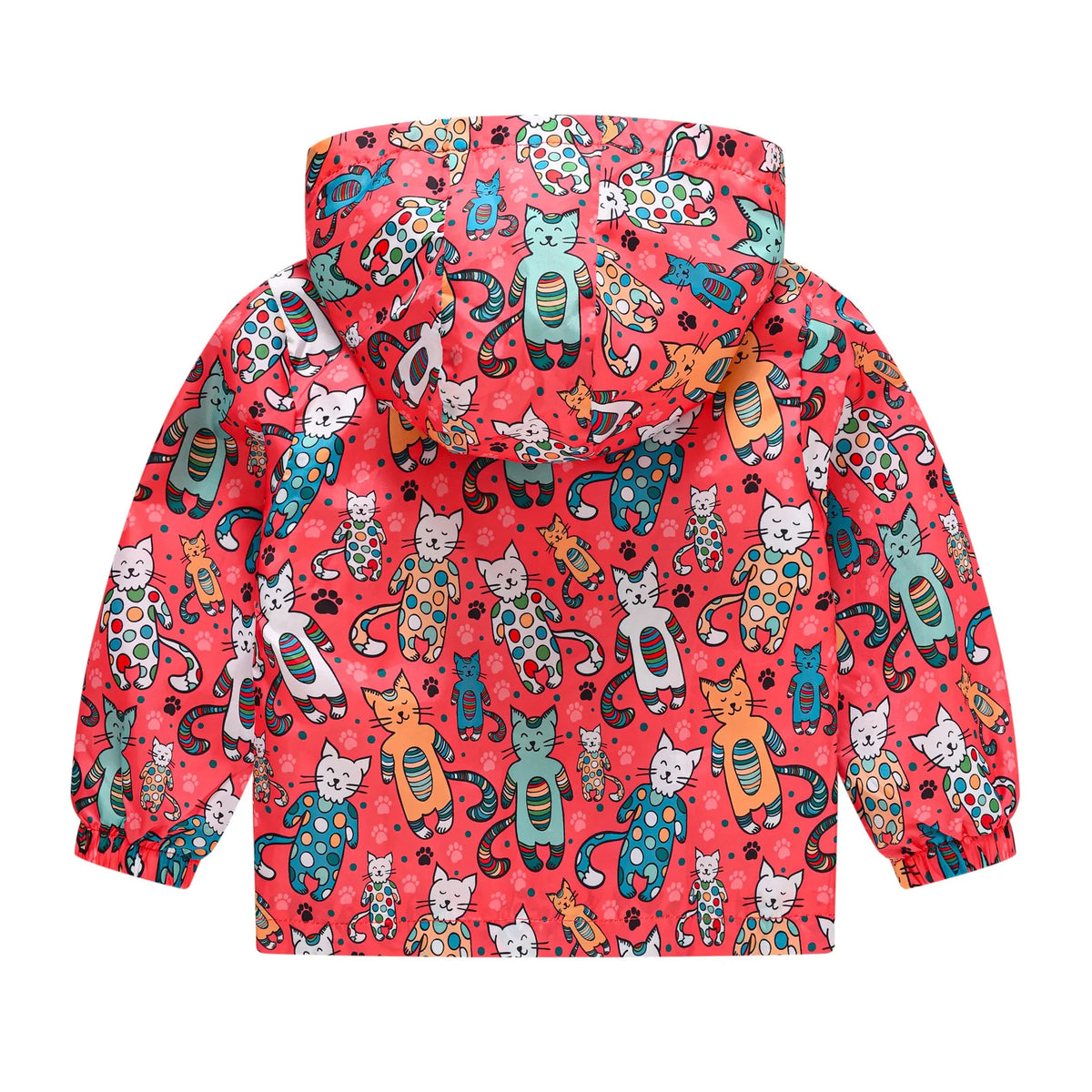 Chaqueta impermeable con capucha para niños y niñas, cortavientos con cremallera y estampado de dinosaurio de dibujos animados, a la moda, novedad