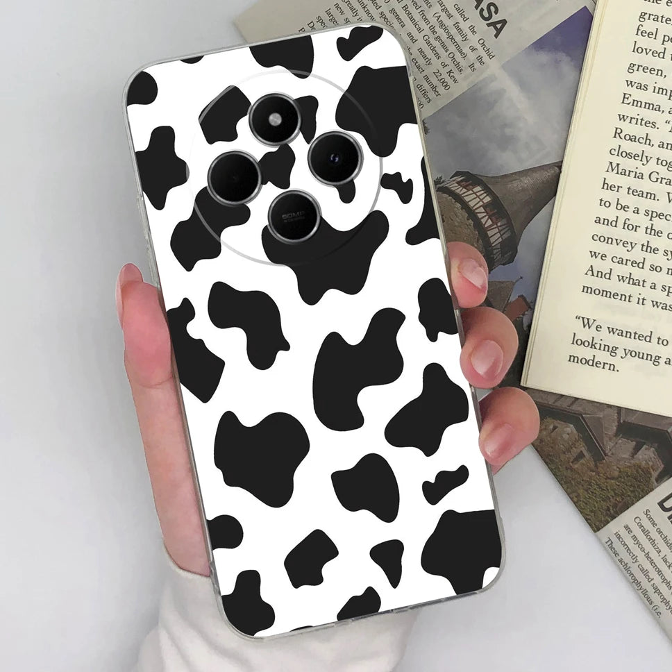 Funda de teléfono para Redmi 14C 4G, cubierta trasera creativa, transparente, suave, delgada, de silicona TPU, a prueba de golpes, protectora para Redmi14C